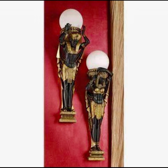 Male & Female Egyptian Sconce - Picture 1 of 9